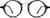 Front view of Round Glasses 4410321 in Black thumbnail