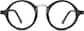 Front view of Round Glasses 4410321 in Black thumbnail