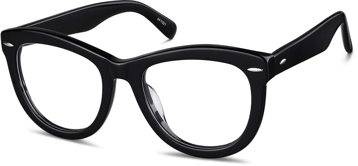 Angle view of Square Glasses 4411521 in Black