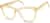 Angle view of Square Glasses 4411522 in Yellow thumbnail