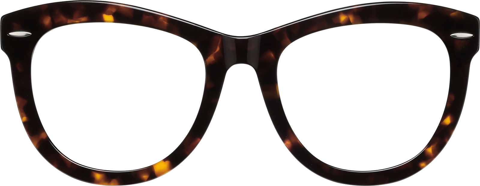 Front view of Square Glasses 4411525 in Tortoiseshell