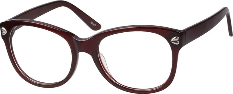 Angle view of Oval Glasses 4411615 in Brown