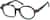 Angle view of Round Glasses 4411935 in Pattern thumbnail
