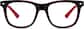 Front view of Full Court Press Glasses 4412121 in Black thumbnail