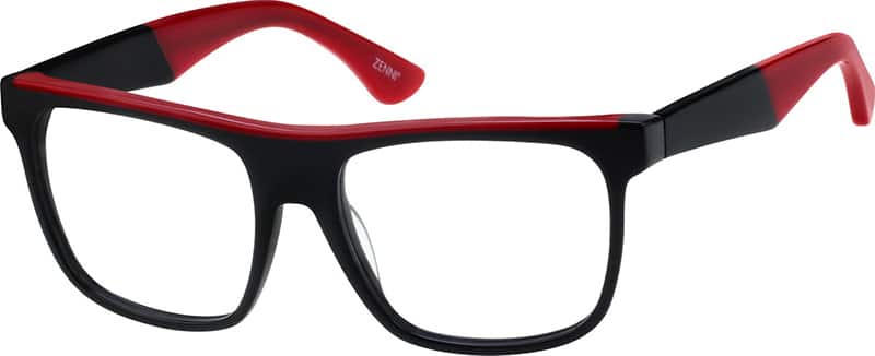 Angle view of Square Glasses 4412221 in Black
