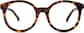 Front view of Round Glasses 4412425 in Tortoiseshell thumbnail