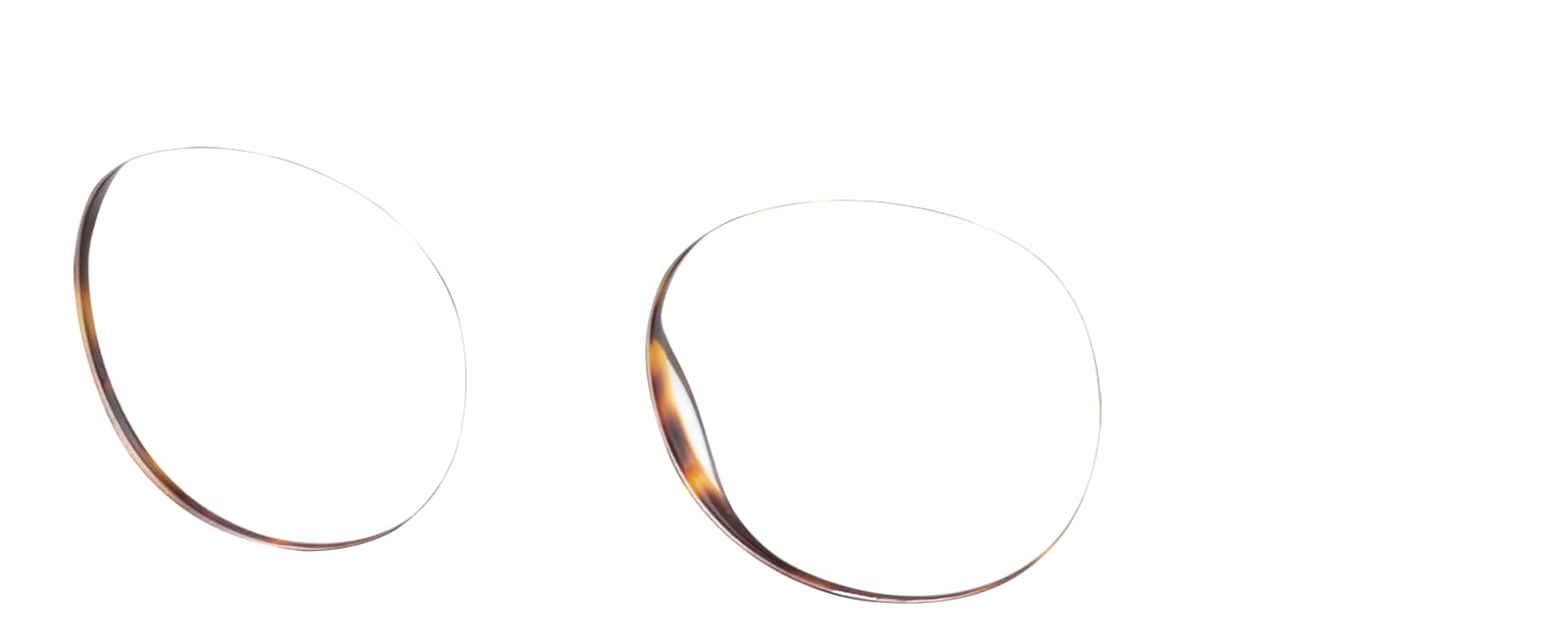 Angle view of Round Glasses 4412425 in Tortoiseshell