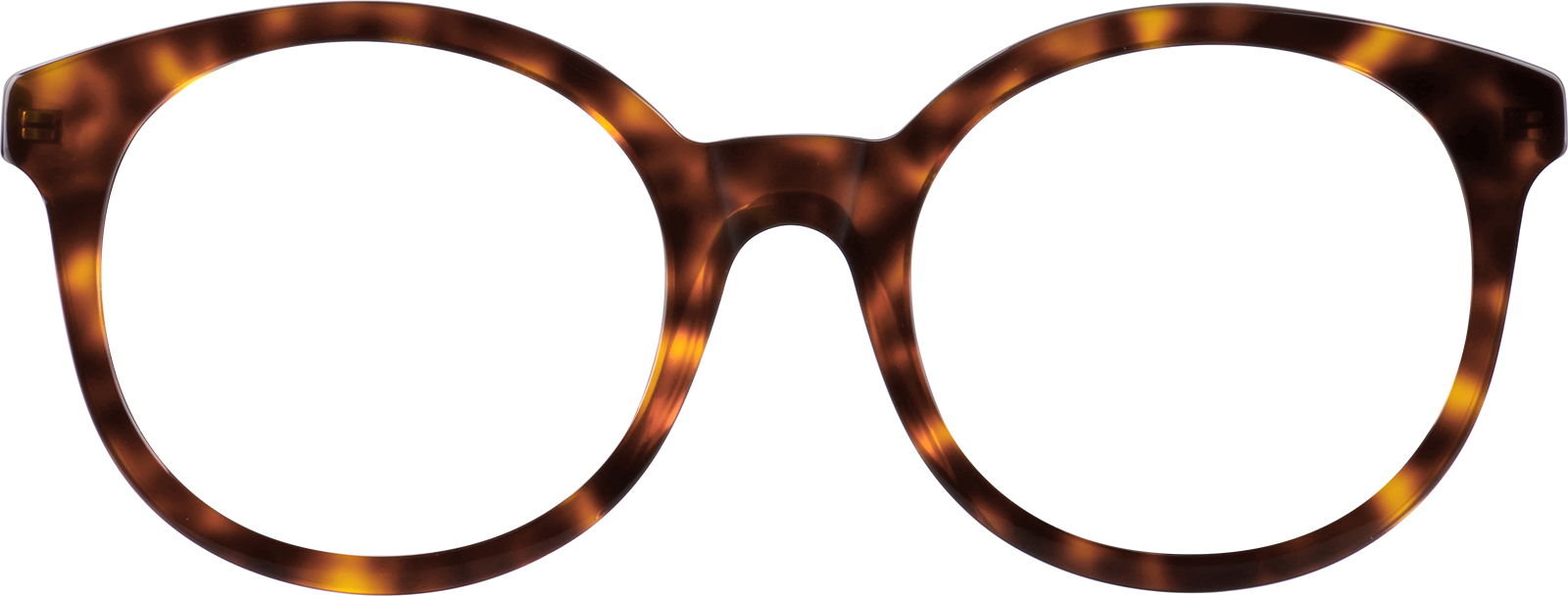 Front view of Round Glasses 4412425 in Tortoiseshell