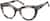 Angle view of Cat-Eye Glasses 4412612 in Granite thumbnail