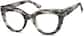 Angle view of Cat-Eye Glasses 4412612 in Granite thumbnail