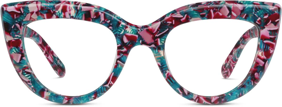 Floral cheap prescription glasses