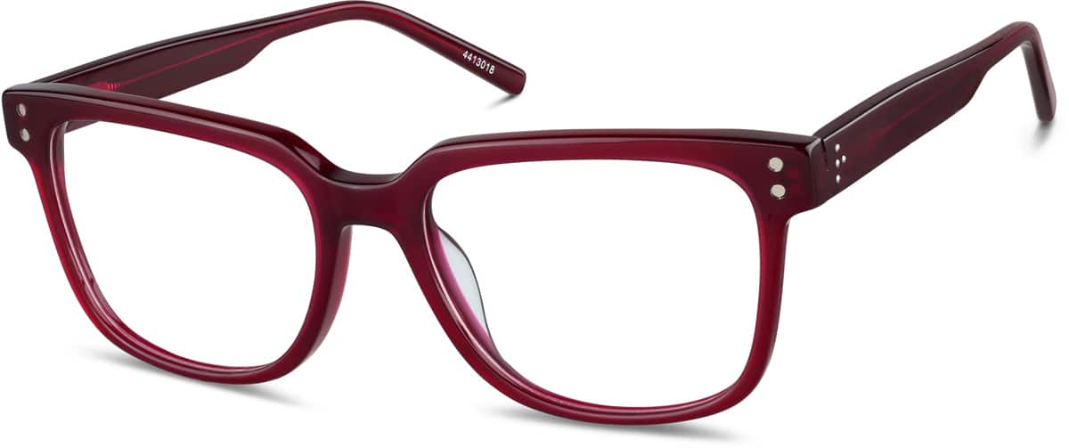 Angle view of Sausalito Eyeglasses 4413018 in Red