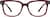 Front view of Sausalito Eyeglasses 4413018 in Red thumbnail