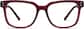 Front view of Sausalito Eyeglasses 4413018 in Red thumbnail