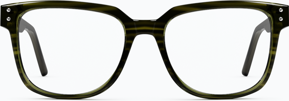 Front view of Sausalito Eyeglasses 4413024 in Green thumbnail