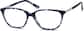 Angle view of Rectangle Glasses 4413116 in Blue thumbnail