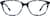 Front view of Rectangle Glasses 4413116 in Blue thumbnail