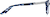 Side view of Rectangle Glasses 4413116 in Blue thumbnail
