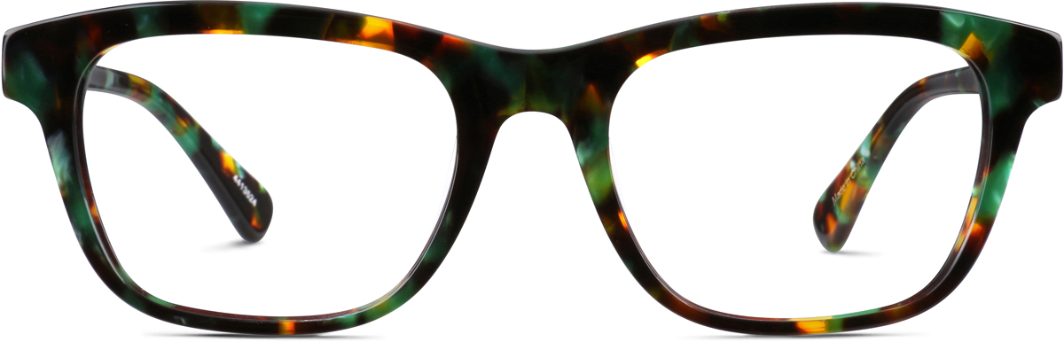 Green Square Glasses