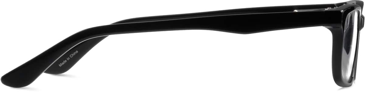 Side view of Rectangle Glasses 4413621 in Black