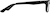 Side view of Rectangle Glasses 4413621 in Black thumbnail