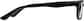 Side view of Rectangle Glasses 4413621 in Black thumbnail