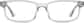 Front view of Rectangle Glasses 4413623 in Translucent thumbnail