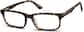 Angle view of Rectangle Glasses 4413625 in Tortoiseshell thumbnail