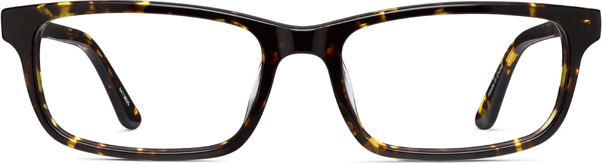 Front view of Rectangle Glasses 4413625 in Tortoiseshell