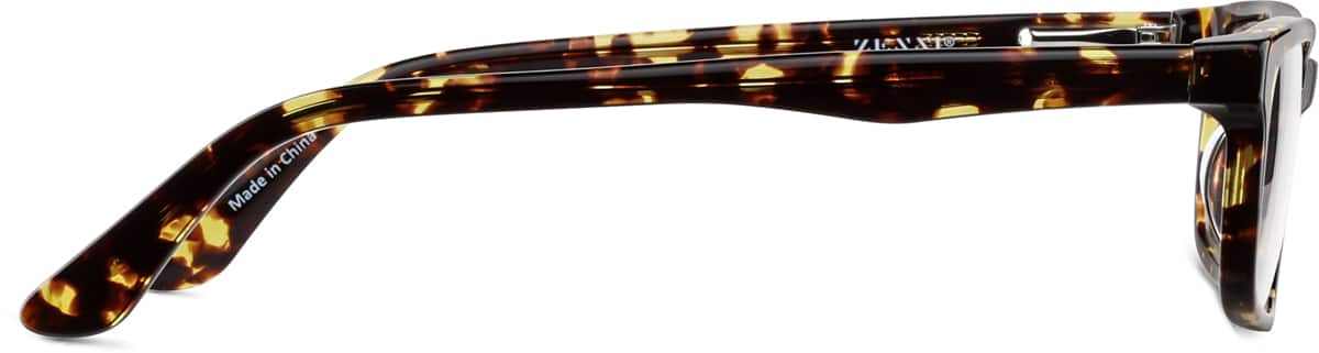 Side view of Rectangle Glasses 4413625 in Tortoiseshell