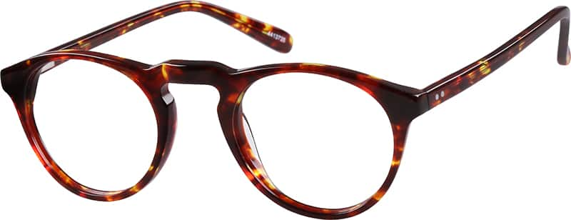 Angle view of Round Glasses 4413725 in Tortoiseshell