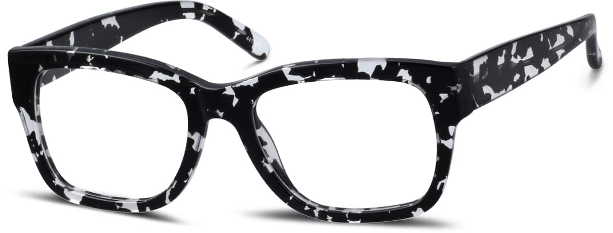 Angle view of Alamere Glasses 4413831 in Black/Translucent