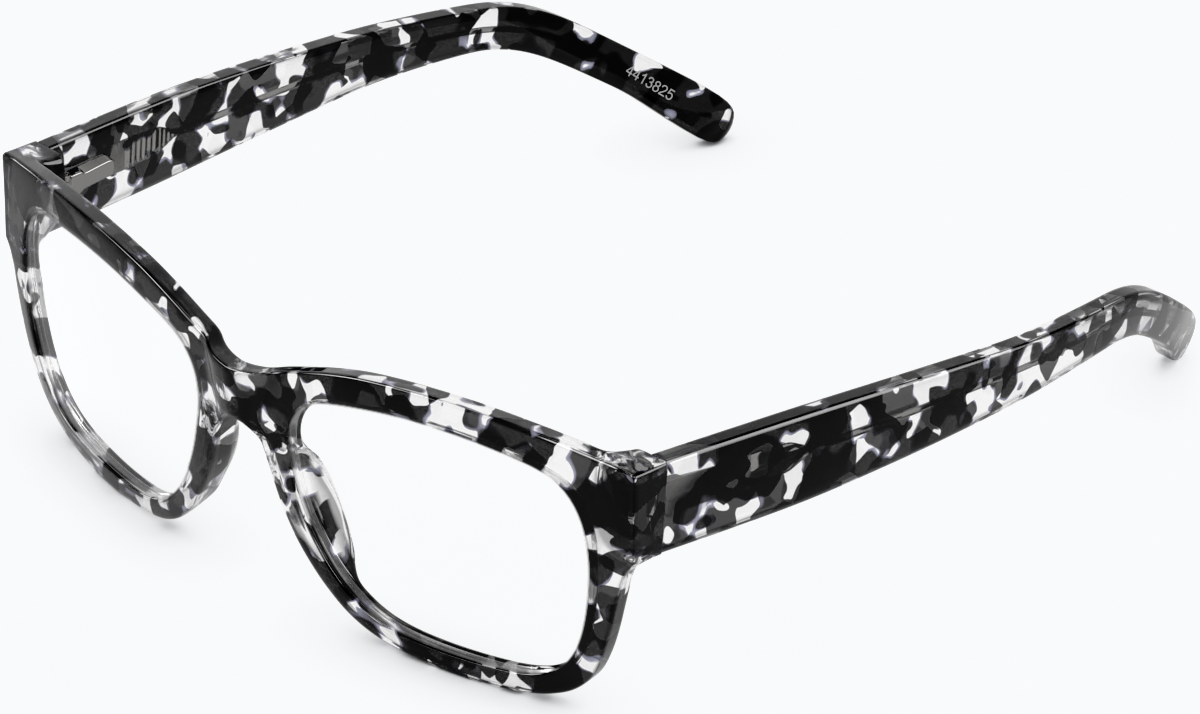 Angle view of Alamere Glasses 4413831 in Black/Translucent thumbnail