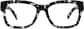 Front view of Alamere Glasses 4413831 in Black/Translucent thumbnail