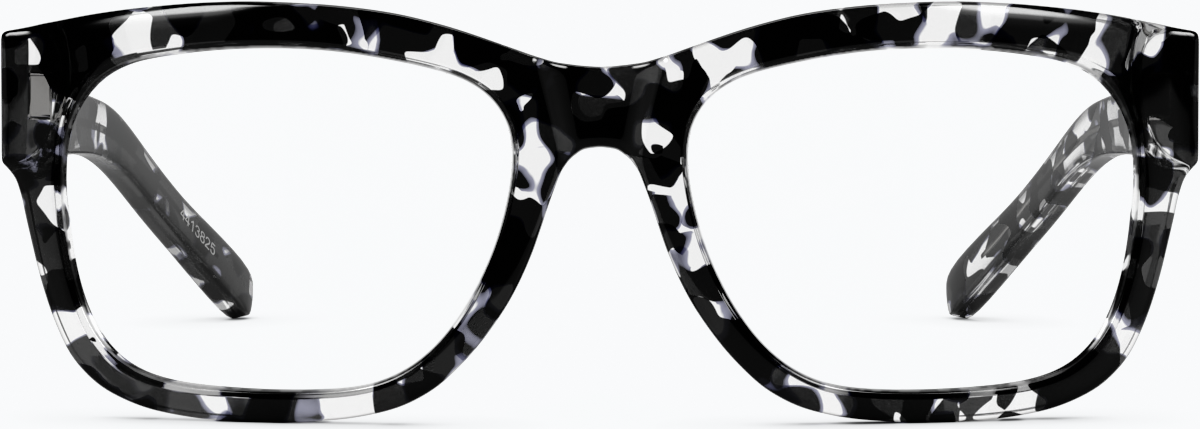 Front view of Alamere Glasses 4413831 in Black/Translucent thumbnail