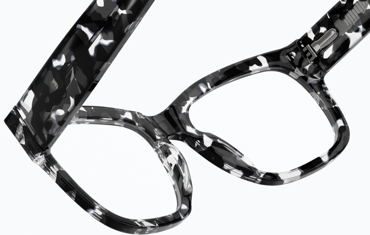 See-through view of Alamere Glasses 4413831 in Black/Translucent thumbnail