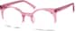 Angle view of Browline Glasses 4414419 in Pink thumbnail