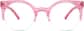 Front view of Browline Glasses 4414419 in Pink thumbnail
