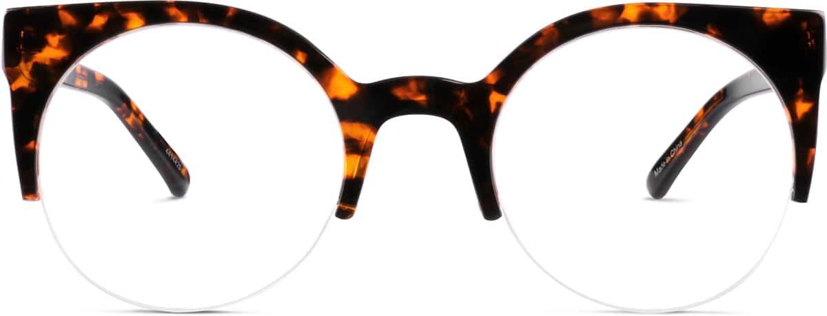 Tortoiseshell Browline Glasses #4414425 | Zenni Optical