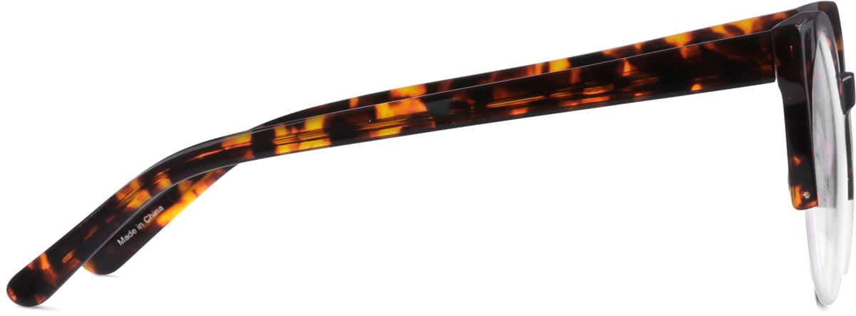 Side view of Browline Glasses 4414425 in Tortoiseshell