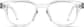 Front view of Kids' Round Glasses 4415323 in Translucent thumbnail