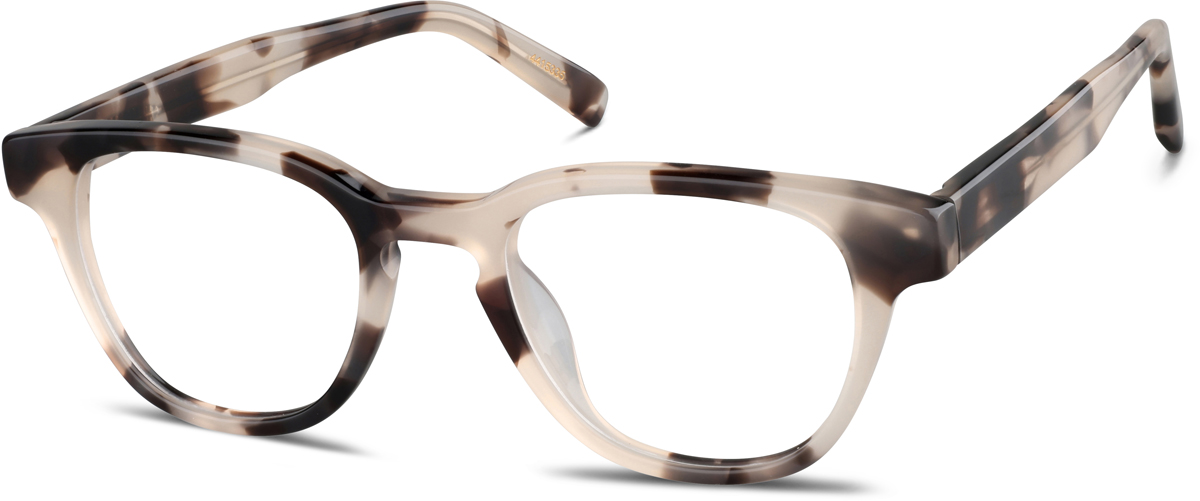 Zenni Kids Round Prescription Glasses Pattern Plastic Full Rim Frame