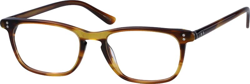 Angle view of Rectangle Glasses 4415515 in Tortoiseshell