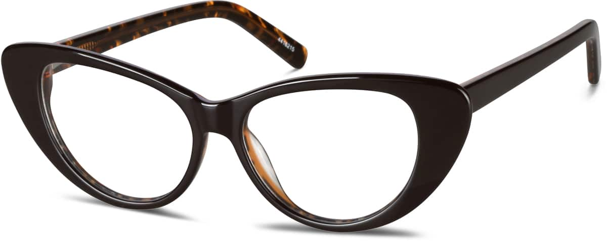 Angle view of Cat-Eye Glasses 4416215 in Black