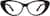 Front view of Cat-Eye Glasses 4416215 in Black thumbnail