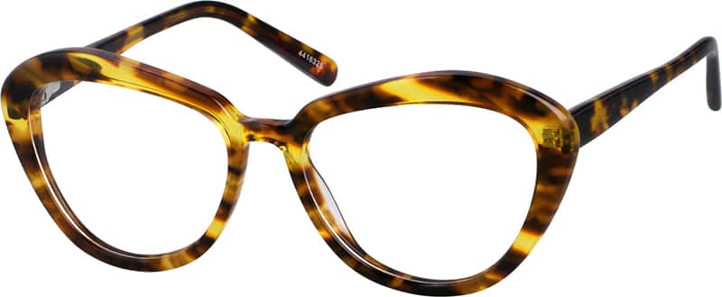 Angle view of Cat-Eye Glasses 4416325 in Tortoiseshell