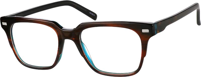 Angle view of Square Glasses 4416515 in Brown