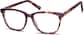 Angle view of Square Glasses 4417225 in Berry Tortoiseshell thumbnail