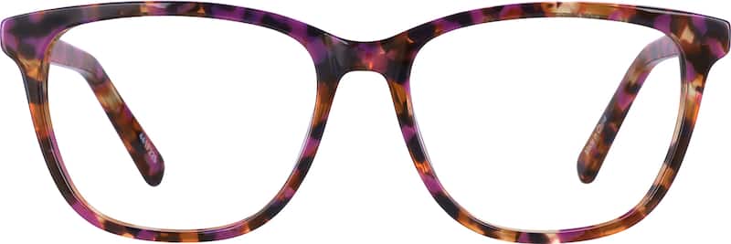 Berry Tortoiseshell Square Glasses