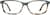 Front view of Rectangle Glasses 4417324 in Green thumbnail